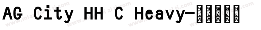 AG City HH C Heavy字体转换